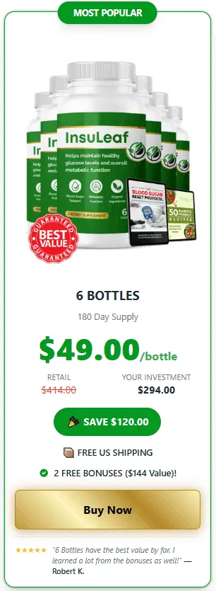 Buy InsuLeaf 6 Bottle